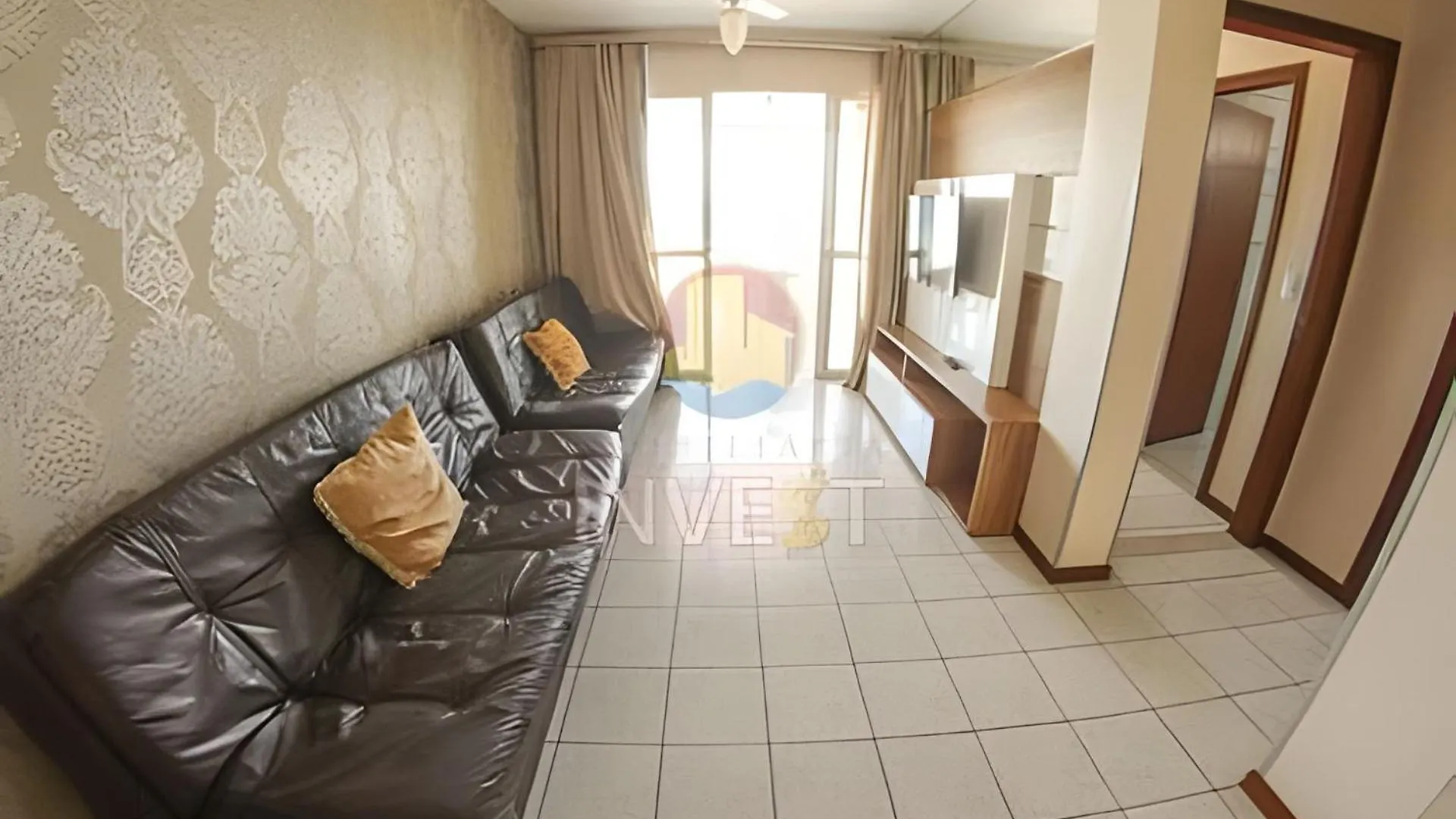 Lindo Apartamento Com Vista Mar Frente A Avenida 봄비나스 0*,  브라질